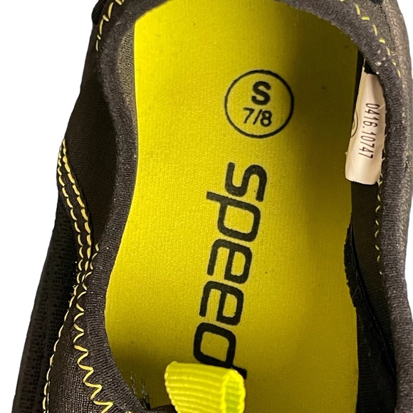 Speedo Mens Black Neon Water Shoes Size S(7/8) - Picture 7 of 8